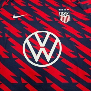 Nike USA Soccer Jersey Mens XL Red Navy Blue Volkswagen Authentic‎ NWT